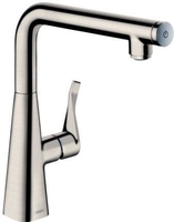 Смеситель Hansgrohe Metris Select 14847800 (стальной) - фото