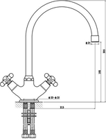 Смеситель Gross Aqua Retro 6015083С-B01 - фото2