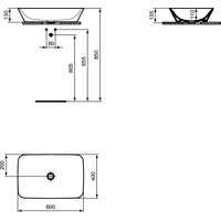 Умывальник Ideal Standard Connect Air 60 E034801 - фото2