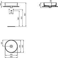 Умывальник Ideal Standard Strada II Round Vessel 45 T295901 - фото2