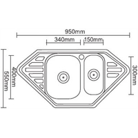 Кухонная мойка Ledeme L69550B - фото2