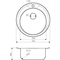 Кухонная мойка Omoikiri Asida 51 IN - фото2