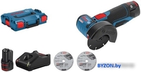 Угловая шлифмашина Bosch GWS 12V-76 Professional 06019F200B (с 2-мя АКБ, 3.0 Ah, кейс) - фото2