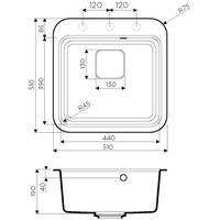 Кухонная мойка Omoikiri Tasogare 51-BL - фото2