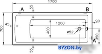 Ванна Vitra Neon 170x70 - фото2