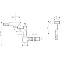 Сифон Omoikiri WK-1C GM - фото2