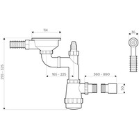 Сифон Omoikiri WK-1-R IN - фото2