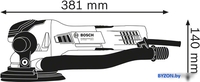 Эксцентриковая шлифмашина Bosch GET 55-125 Professional 0601257000 - фото2