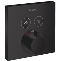 Смеситель Hansgrohe ShowerSelect Glass 15763670 (черный) - фото