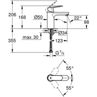 Смеситель Grohe Eurosmart Cosmopolitan 23327KW0 (черный) - фото2