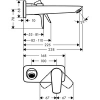 Смеситель Hansgrohe Talis E 71734670 (черный матовый) - фото2