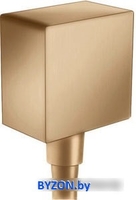 Шланговое подключение Hansgrohe FixFit Square 26455140 (бронзовый) - фото