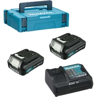 Аккумулятор с зарядным устройством Makita BL1016 + DC10SB (12В/1.5 Ah + 10.8-12В) - фото