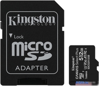 Карта памяти Kingston Canvas Select Plus microSDXC 512GB (с адаптером) - фото