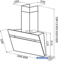 Кухонная вытяжка Jetair Viki BL 60 A PRF0111475B - фото2