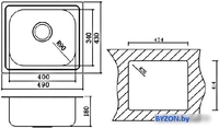 Кухонная мойка Oulin OL-203 - фото2