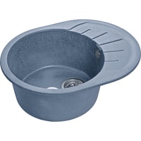 Кухонная мойка GranFest Rondo GF-R580L (графит) - фото