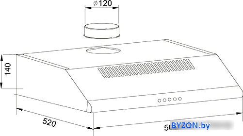 Кухонная вытяжка Oasis UP-60W (F) Кухонная вытяжка Oasis UP-60W (F)