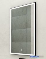 Континент Зеркало Frame Silver Led 60x80 (нейтральная подсветка) - фото2