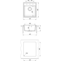 Кухонная мойка Dr. Gans Smart Оливия 420 (терра) - фото2