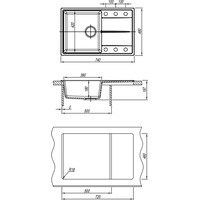 Кухонная мойка Dr. Gans Smart Оливия 740 (терра) - фото2