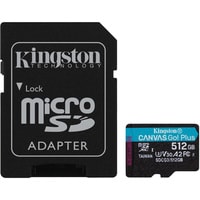 Карта памяти Kingston Canvas Go! Plus microSDXC 512GB (с адаптером) - фото
