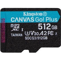Карта памяти Kingston Canvas Go! Plus microSDXC 512GB (с адаптером) - фото2