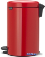 Brabantia Pedal Bin NewIcon 12 л (пламенно-красный) - фото2
