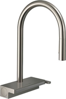 Смеситель Hansgrohe Aquno Select M81 73837800 (стальной) - фото