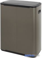 Brabantia Bo Touch Bin 60 л (платиновый) - фото2