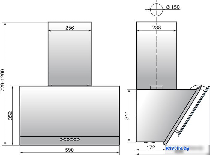 Кухонная вытяжка Elikor Рубин Stone S4 60П-700-Э4Д (топленое молоко) Кухонная вытяжка Elikor Рубин Stone S4 60П-700-Э4Д (топленое молоко)