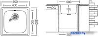 Кухонная мойка Ukinox Гранд GRP500.500-GT8K-C - фото2