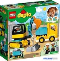 Конструктор LEGO Duplo 10931 Грузовик и гусеничный экскаватор - фото2