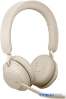 Наушники Jabra Evolve2 65 MS Stereo USB-A (бежевый) - фото