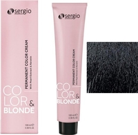 Крем-краска для волос Sergio Professional Color&Blonde 1 черный - фото