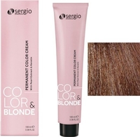 Крем-краска для волос Sergio Professional Color&Blonde 8.33 блондин золотистый интенсивный - фото