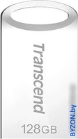 USB Flash Transcend JetFlash 710 128GB (серебристый) - фото