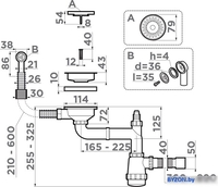 Сифон Omoikiri WK-1-CL-R AB - фото2