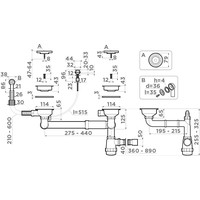 Сифон Omoikiri WK-1.5-CL-R-A AB - фото2