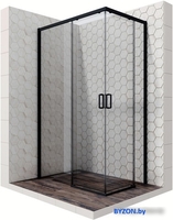 Душевой уголок Ambassador Queen Black 11011205L 120х80 - фото