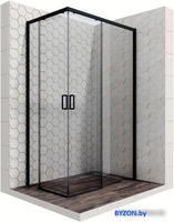 Душевой уголок Ambassador Queen Black 11011205R 120х80 - фото