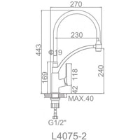 Смеситель Ledeme l4075-2 - фото2