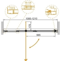 Душевая дверь Cezares Variante-B-1-110/120-C-Cr - фото2