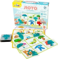 Развивающая игра Десятое королевство 10KOR Plastic Лото Силуэты 04007 - фото2