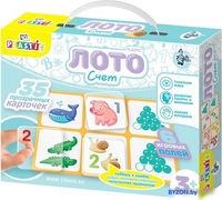 Развивающая игра Десятое королевство 10KOR Plastic Лото Счет 04005 - фото