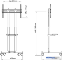 Кронштейн Arm Media PT-Stand-7 (черный) - фото2
