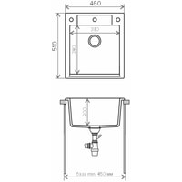 Кухонная мойка Polygran Argo 460 (песочный 302) - фото2