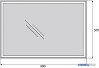 BelBagno Зеркало SPC-GRT-500-600-LED-BTN - фото2