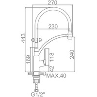 Смеситель Ledeme L4075B-2 - фото2