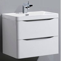 BelBagno Тумба с умывальником Ancona-N-600-2C-SO-BL (bianco lucido) - фото
